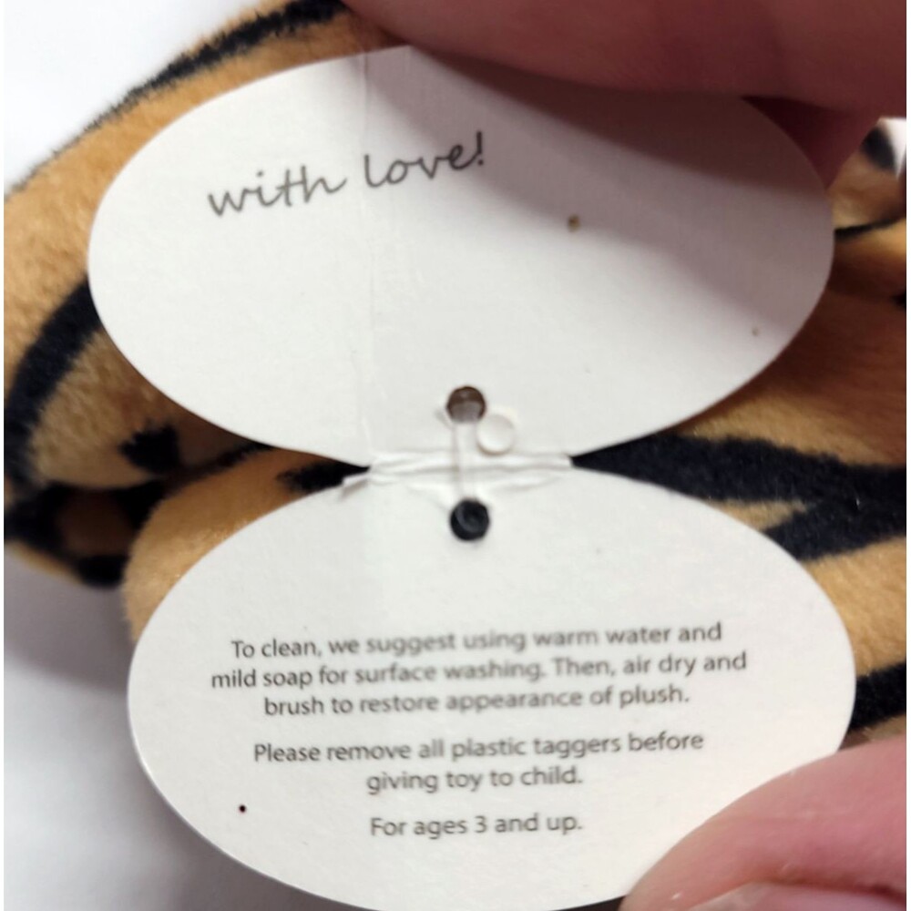 Zooite Tiger Mini Plush Wishpets 5" #52047 2006 Finger Hugger - Picture 8 of 10